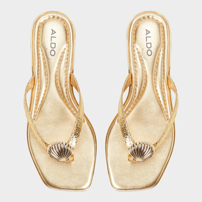 Conchiglia Gold Women's Flats - Flip flop Aldo Gold