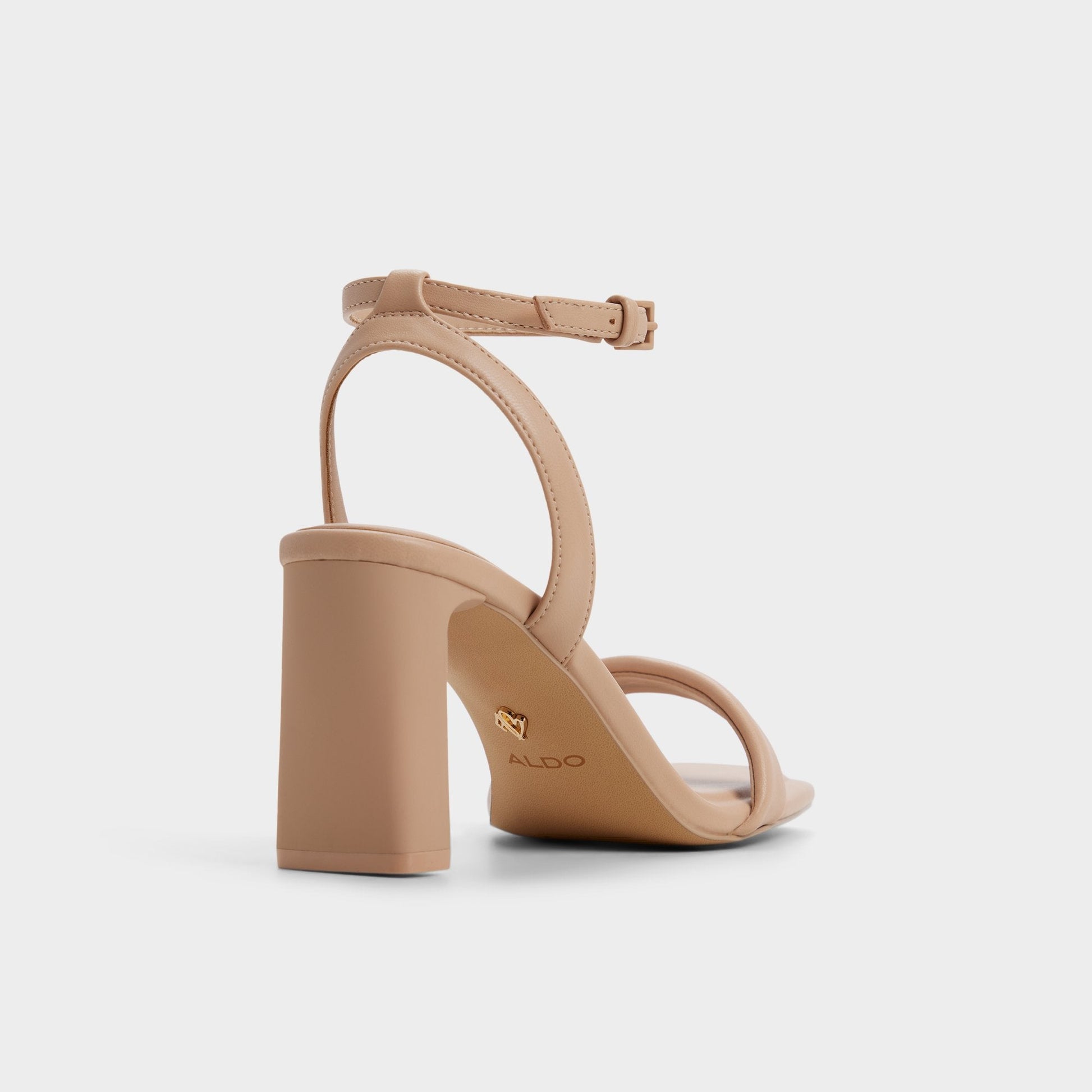 Aurorai Bone Women's Strappy sandals - Strappy heeled sandal, Block heel Aldo Bone