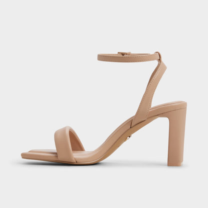 Aurorai Bone Women's Strappy sandals - Strappy heeled sandal, Block heel Aldo Bone