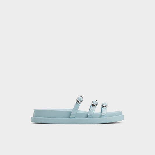 Zephyra Pastel Blue Women's Footbed sandals - Footbed sandal Aldo Pastel Blue