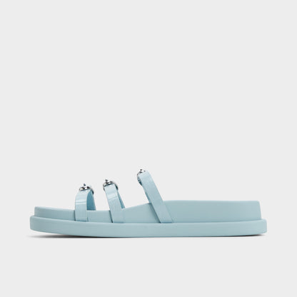 Zephyra Pastel Blue Women's Footbed sandals - Footbed sandal Aldo Pastel Blue