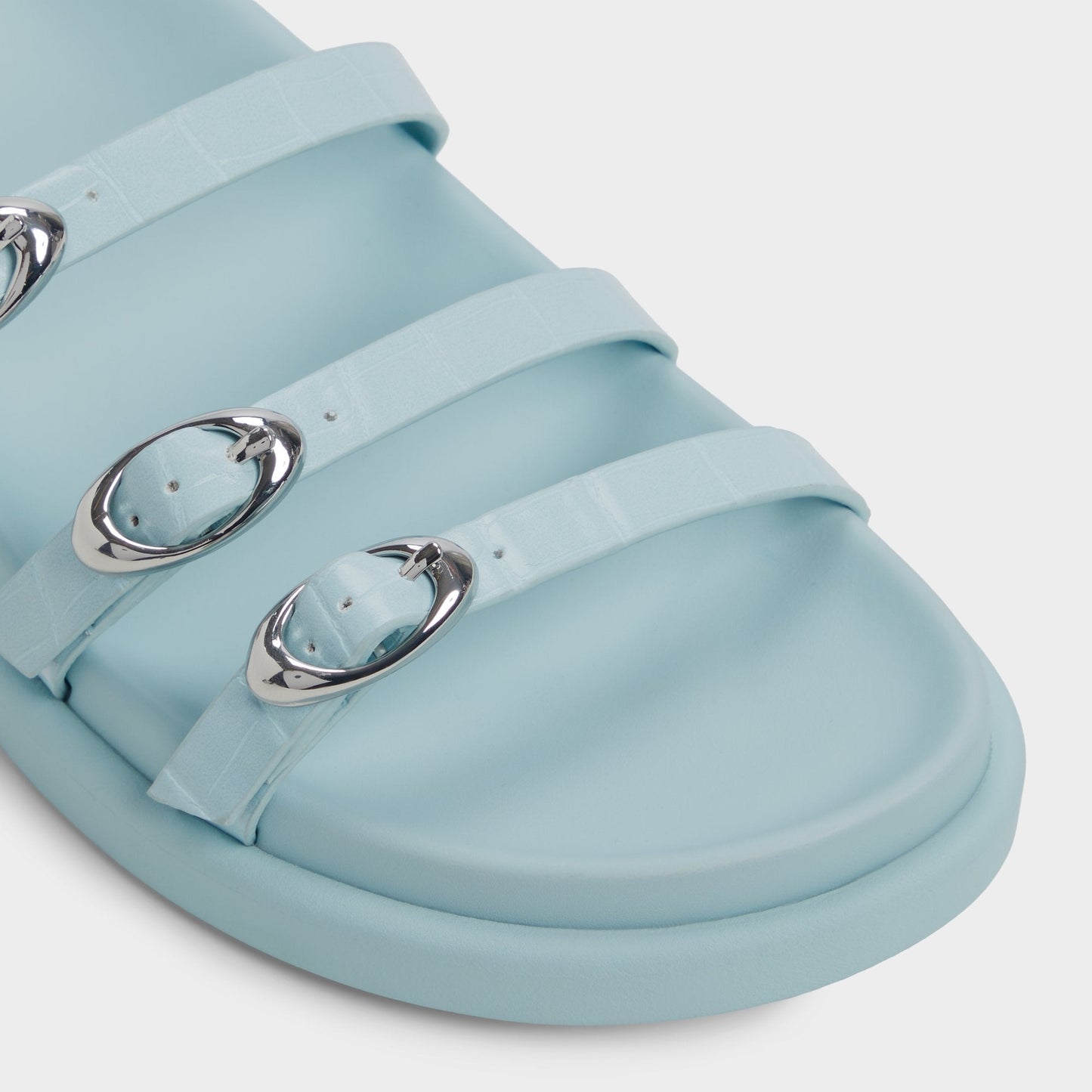 Zephyra Pastel Blue Women's Footbed sandals - Footbed sandal Aldo Pastel Blue