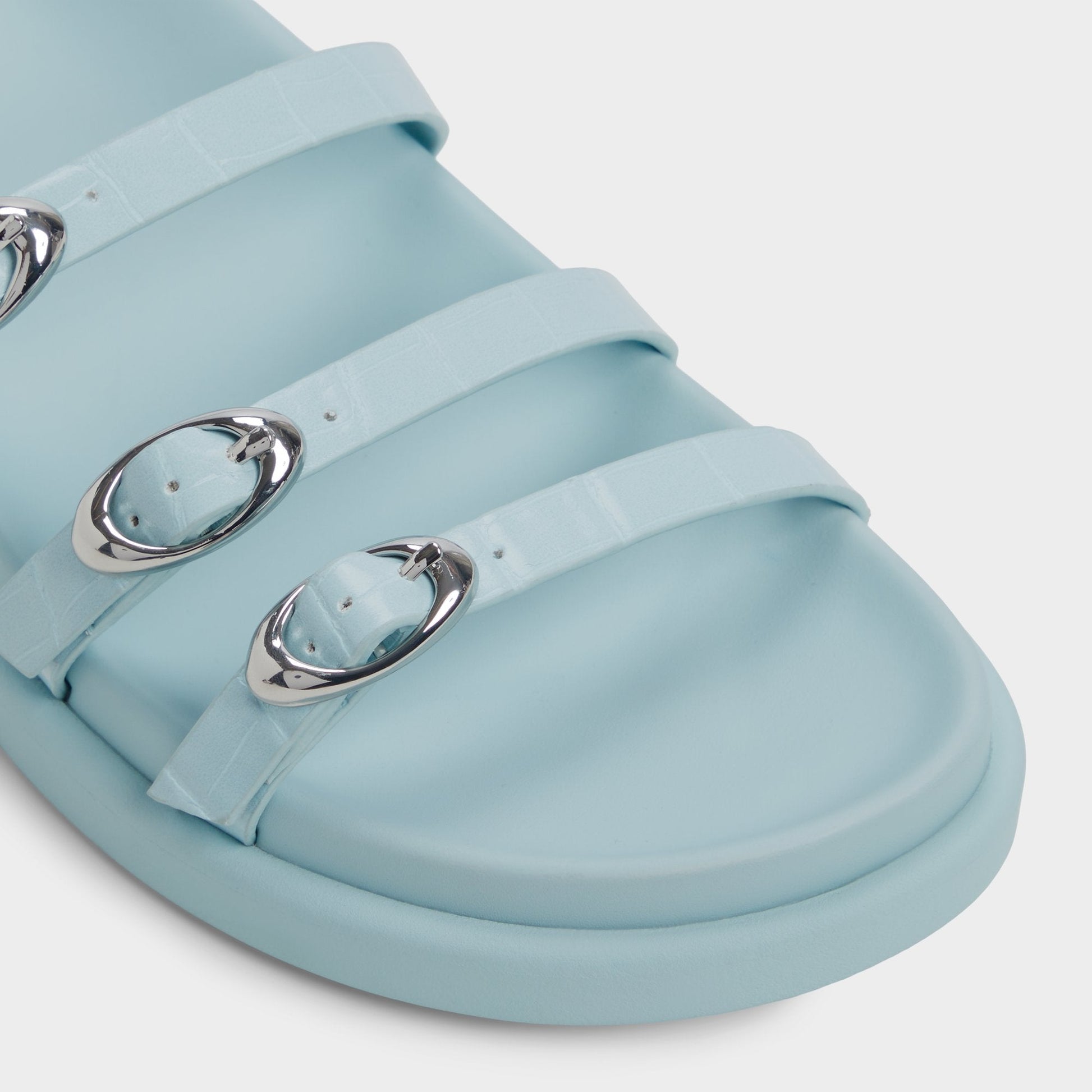 Zephyra Pastel Blue Women's Footbed sandals - Footbed sandal Aldo Pastel Blue