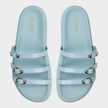 Zephyra Pastel Blue Women's Footbed sandals - Footbed sandal Aldo Pastel Blue