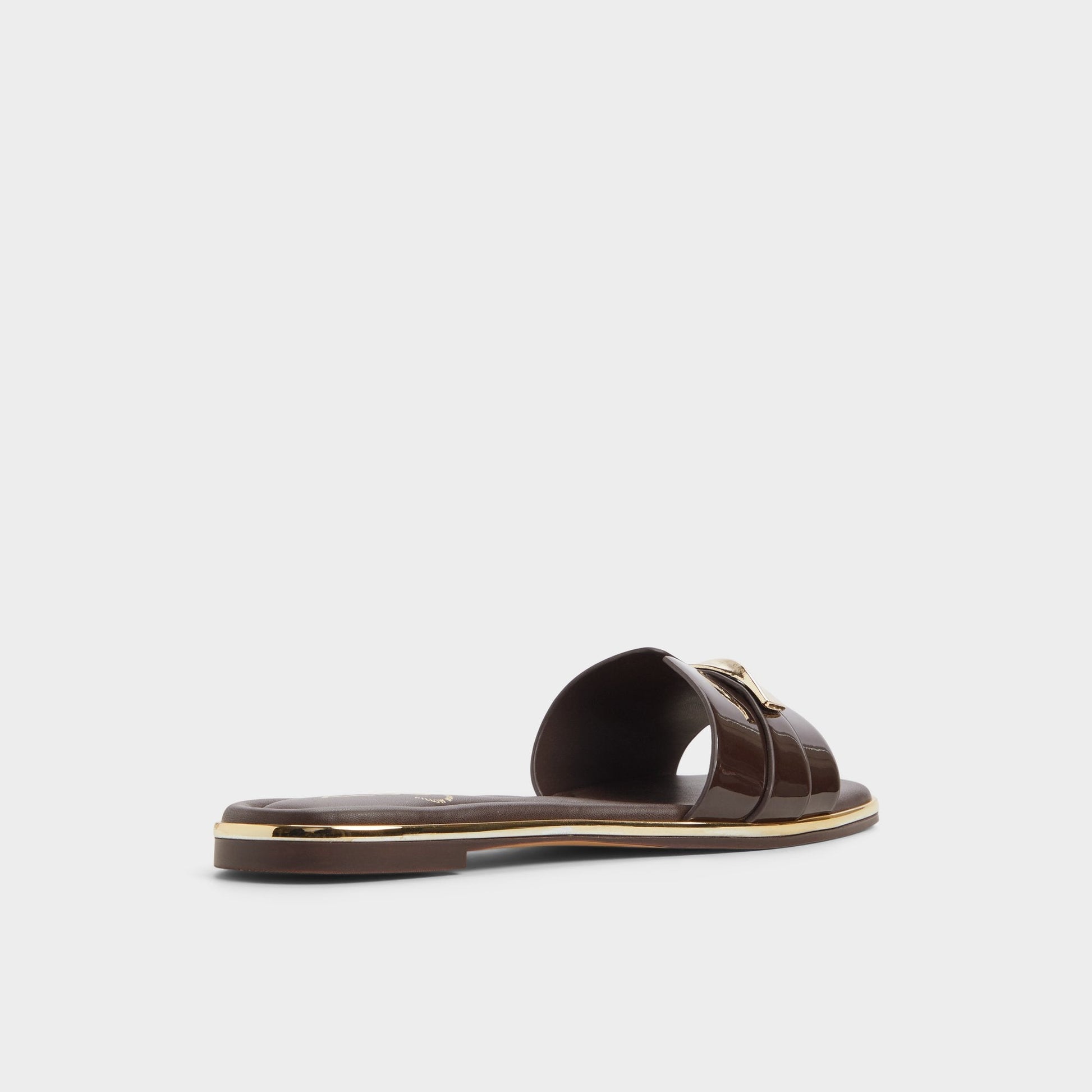 Darlina Medium Brown Women's Flats - Slide sandal Aldo Medium brown