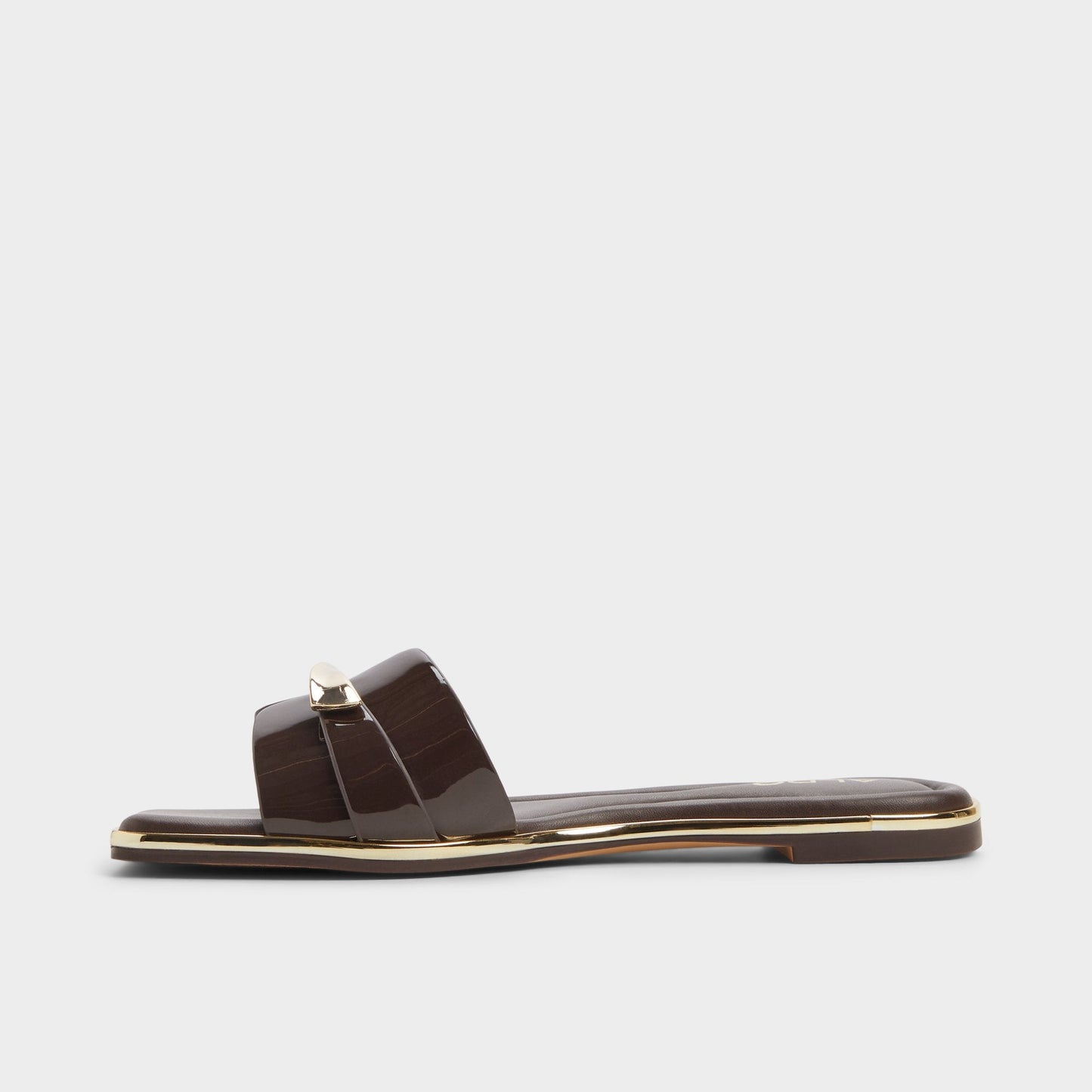 Darlina Medium Brown Women's Flats - Slide sandal Aldo Medium brown
