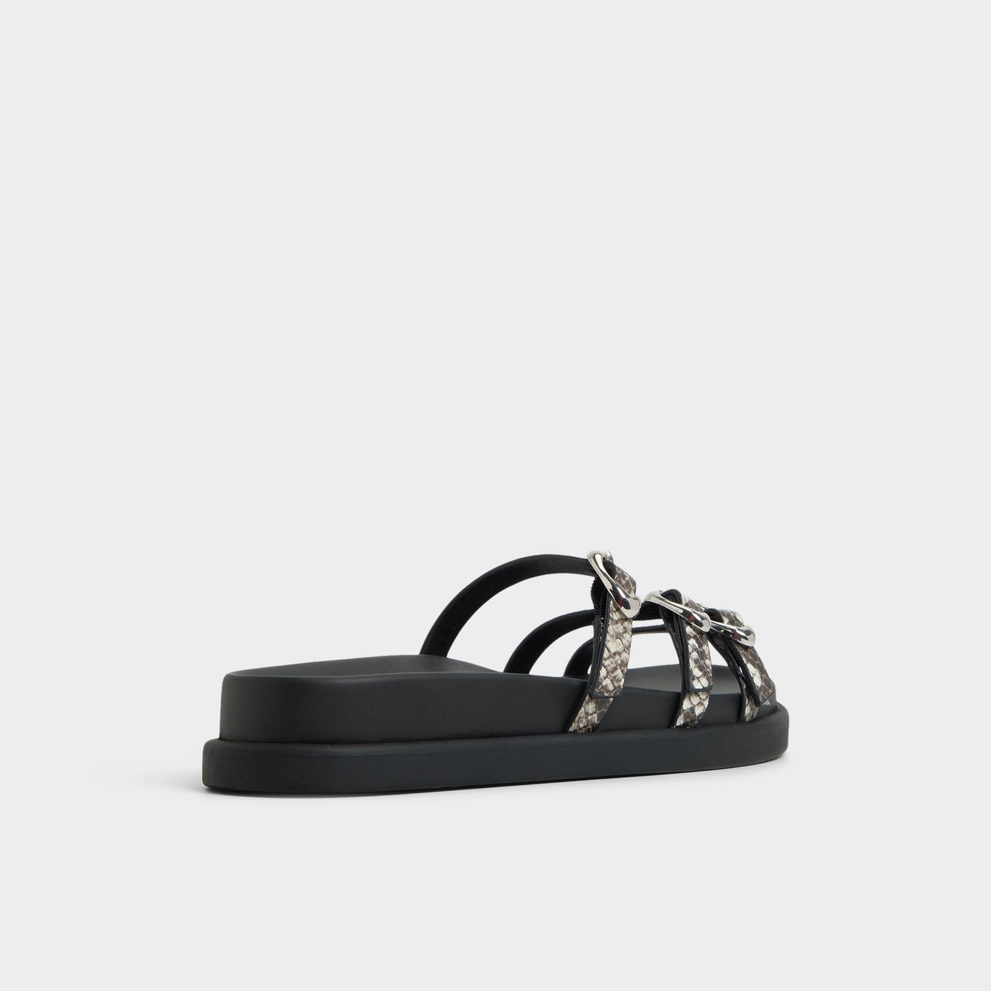 Zephyra White/Black Women's Footbed sandals - Footbed sandal Aldo White/Black