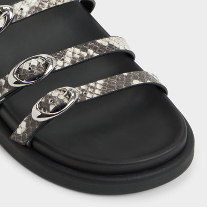 Zephyra White/Black Women's Footbed sandals - Footbed sandal Aldo White/Black