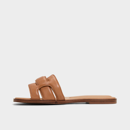 Eleny Medium Brown Women's Flats - Slide sandal Aldo Medium Brown