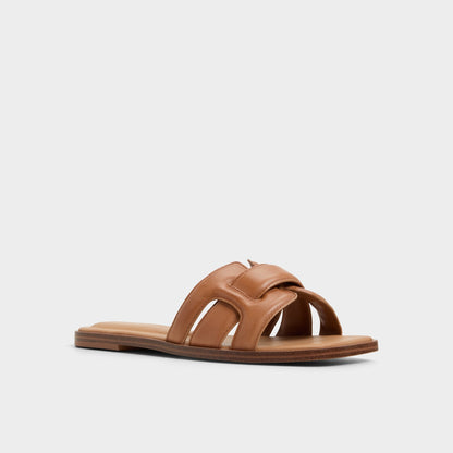 Eleny Medium Brown Women's Flats - Slide sandal Aldo Medium Brown