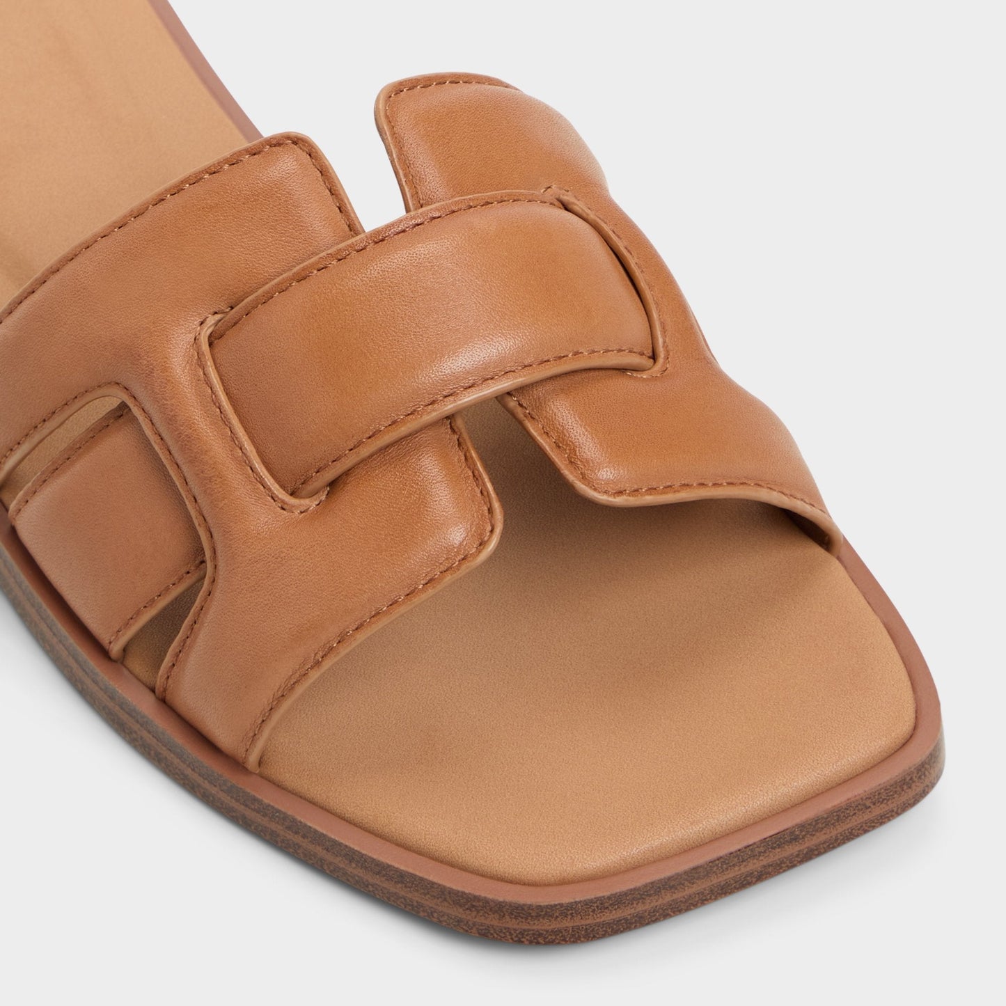 Eleny Medium Brown Women's Flats - Slide sandal Aldo Medium Brown