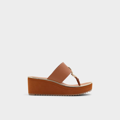 Maesllan Medium Brown Women's Wedges - Wedge sandal, Wedge heel Aldo Medium Brown