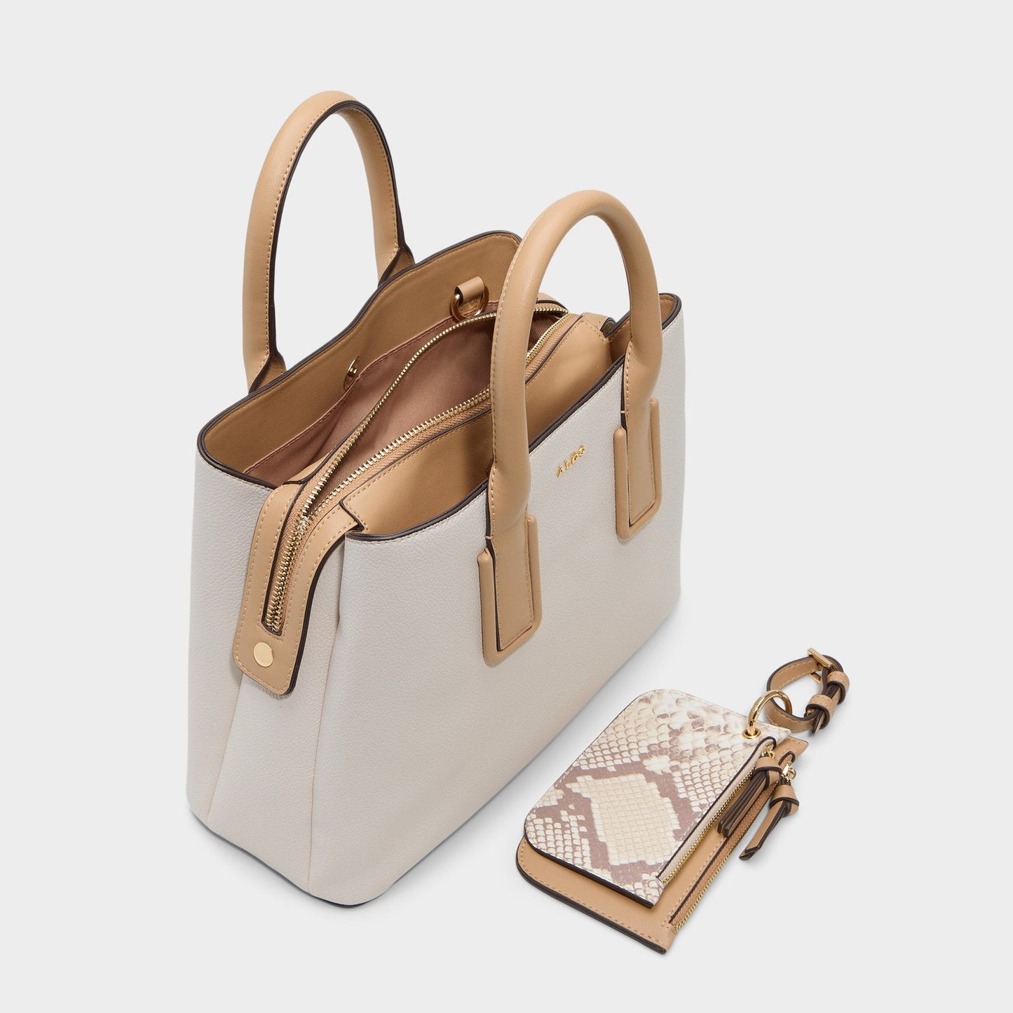 Jeynnaa in Bone - Satchel bag Aldo Bone