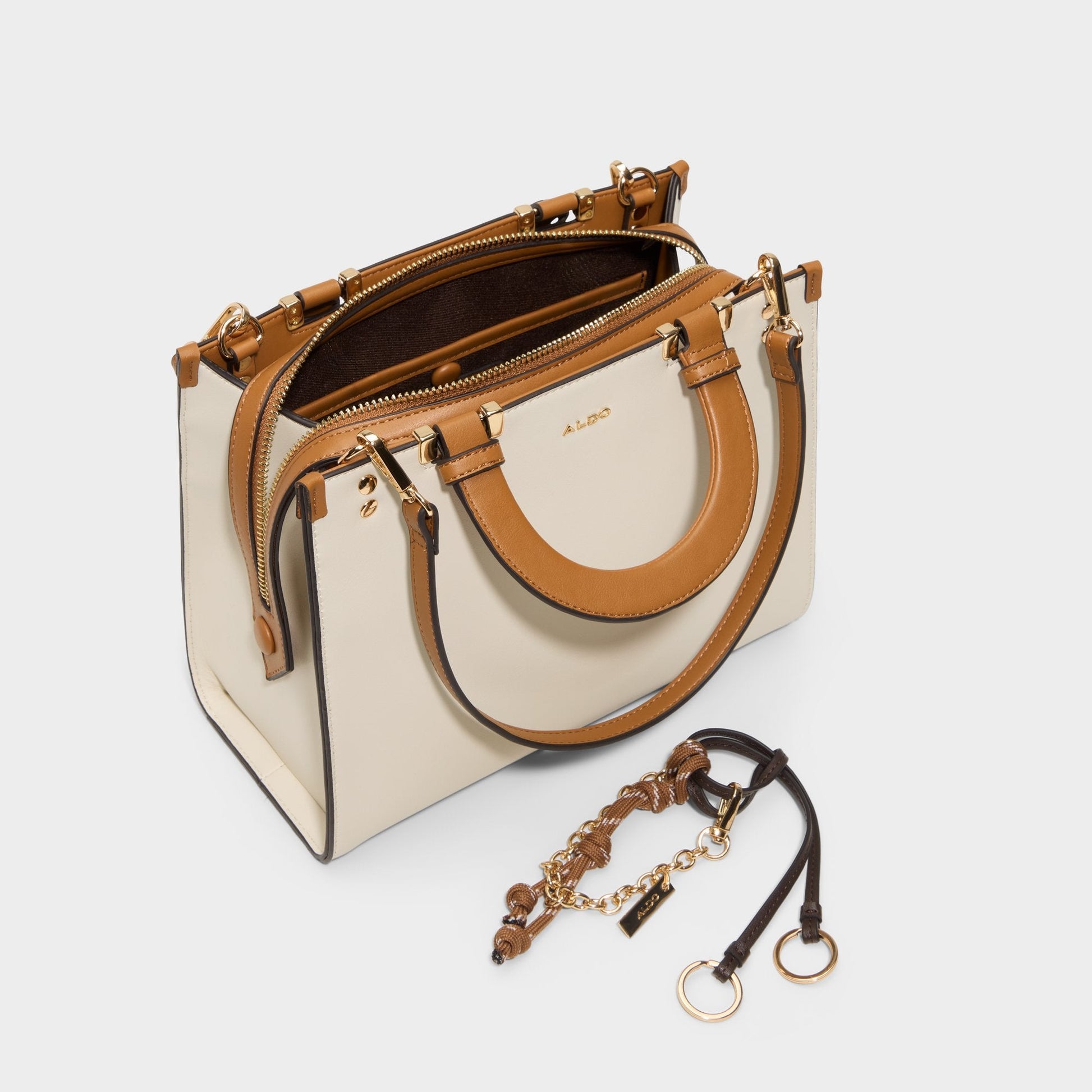 Almarisaa in Tan Combo - Satchel bag Aldo Tan combo