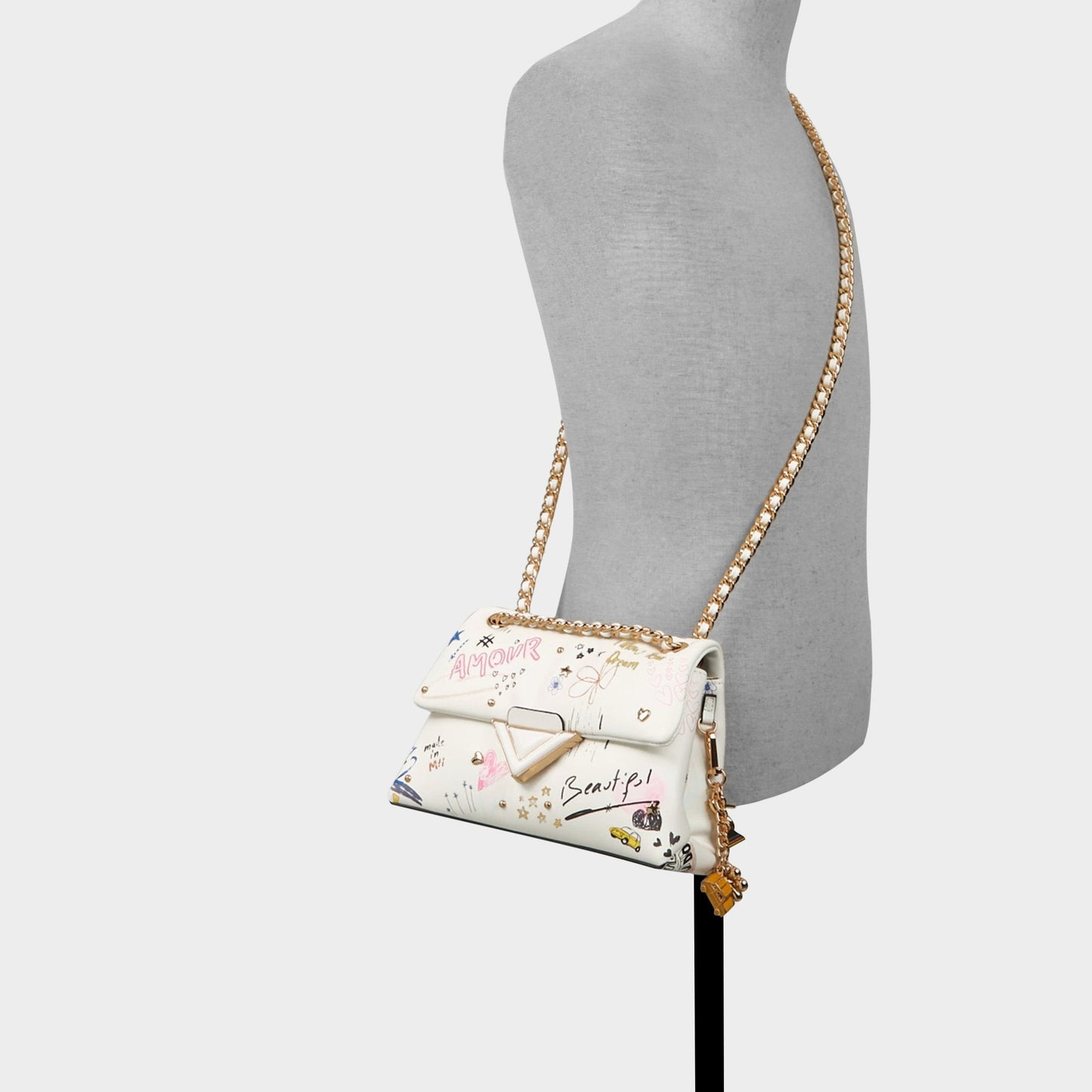 Doodlesoftpufff in White Combo - Crossbody bag Aldo White combo