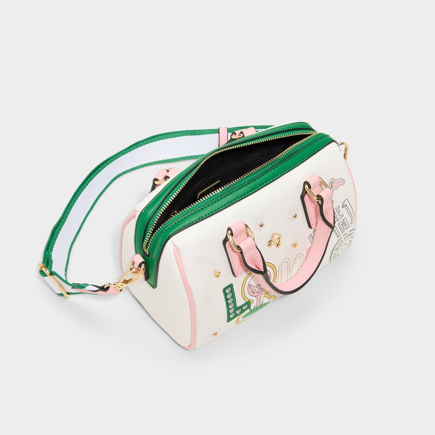Fisney White Combo Women's Mini bags - Barrel bag Aldo White Combo