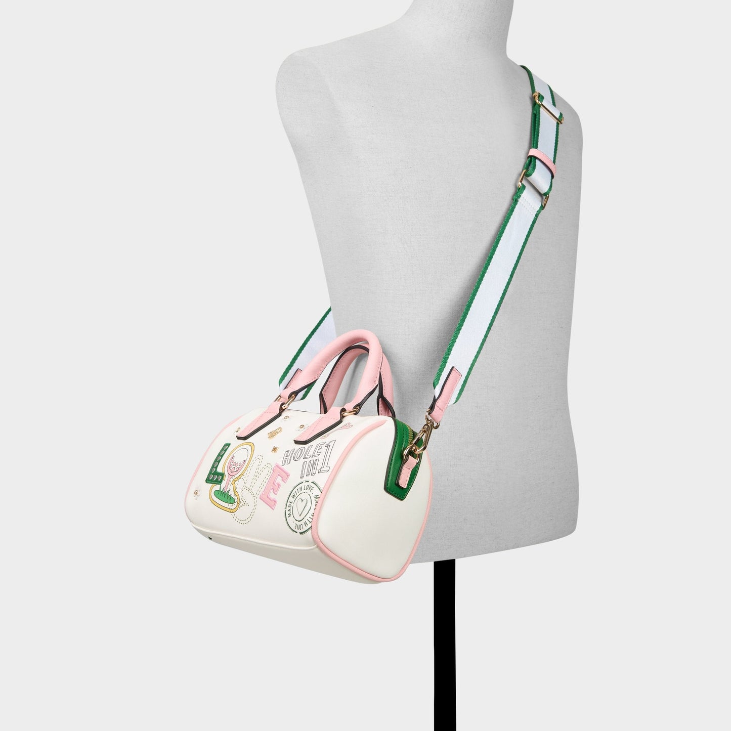 Fisney White Combo Women's Mini bags - Barrel bag Aldo White Combo