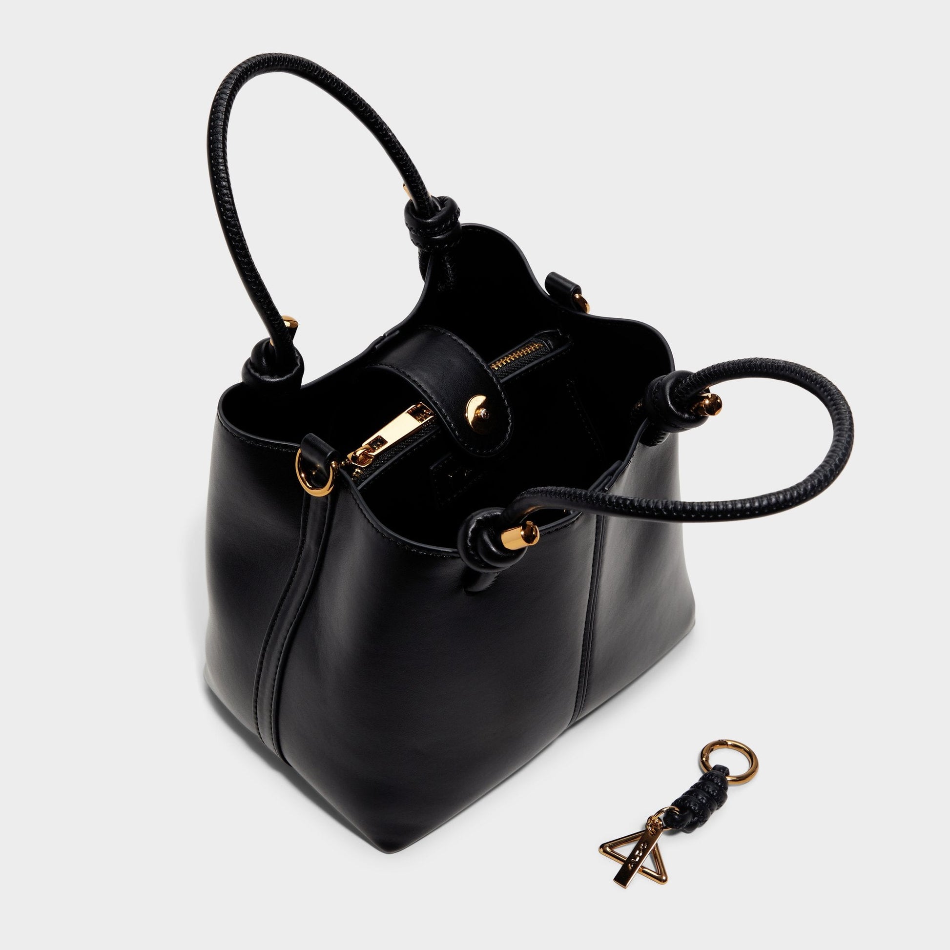 Evielily Black Overflow Women's Shoulder Bags - Satchel bag Aldo Black Overflow