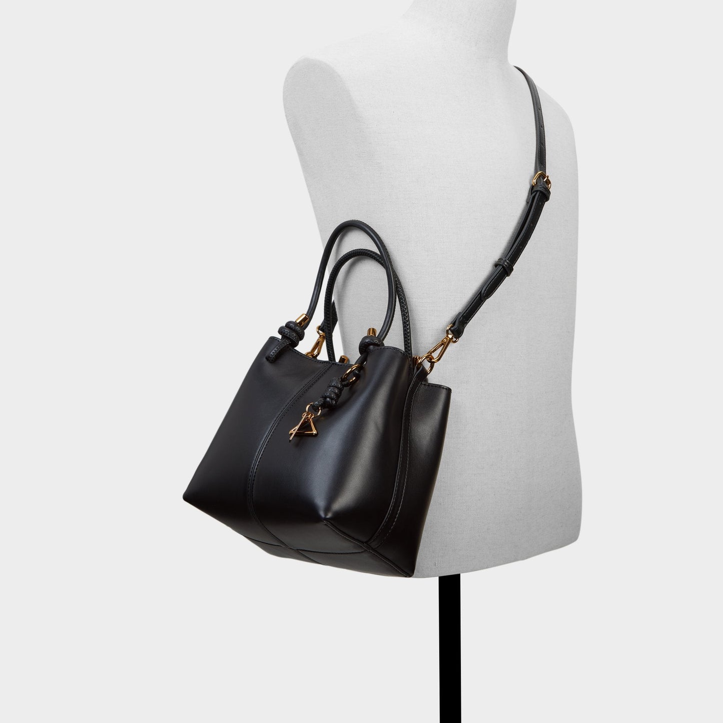 Evielily Black Overflow Women's Shoulder Bags - Satchel bag Aldo Black Overflow