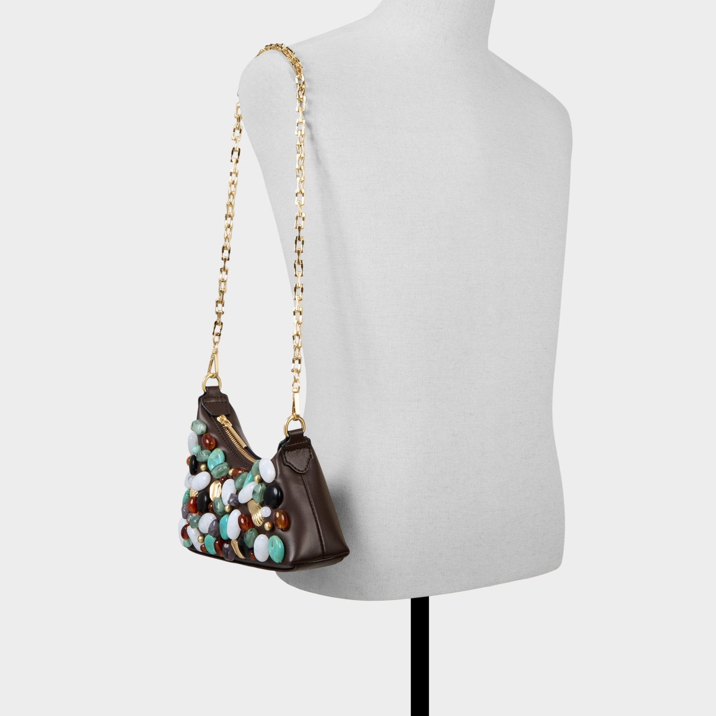 Coastalgemm in Dark Brown - Shoulder bag Aldo Dark Brown