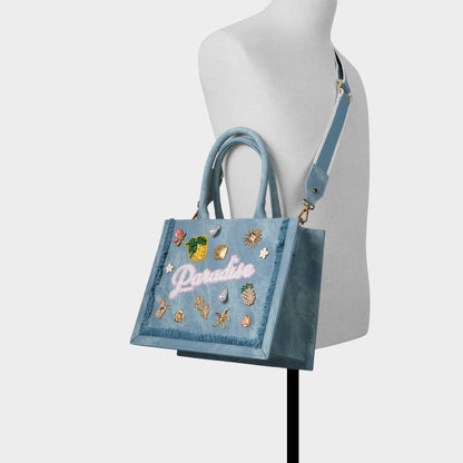Paradisetotee in Denim - Satchel bag Aldo Denim