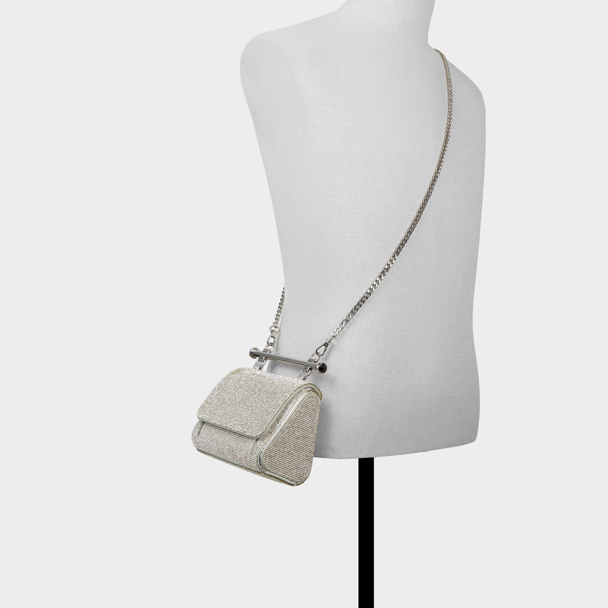 Blingchic Silver Women's Clutches & Evening bags - Top handle bag Aldo Silver