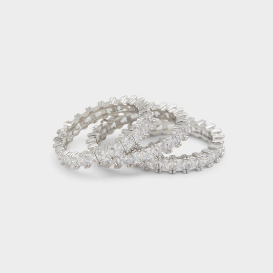 Aschianamini Silver/Clear Multi Women's Rings - Ring Aldo Silver/clear multi