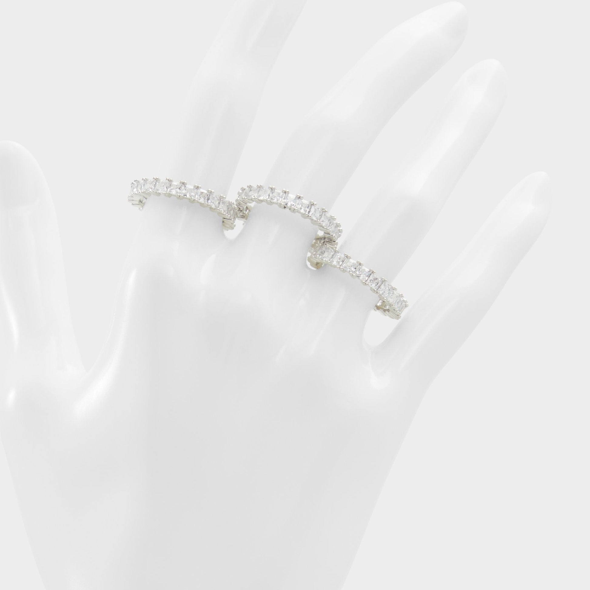 Aschianamini Silver/Clear Multi Women's Rings - Ring Aldo Silver/clear multi