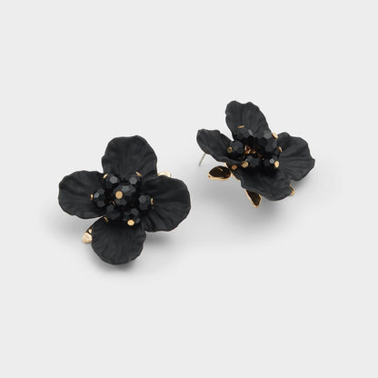 Bamey in Black - Statement earrings Aldo Black