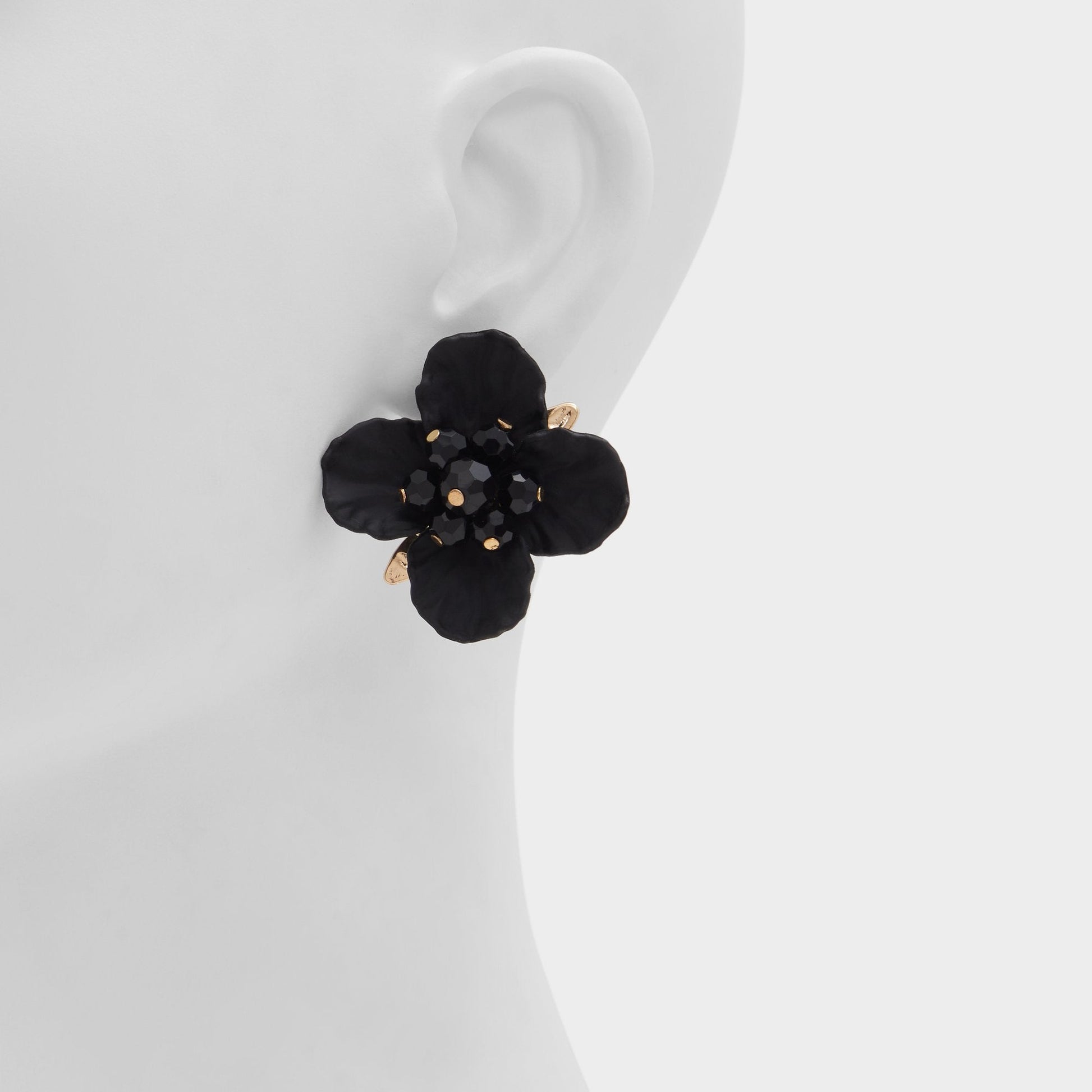 Bamey in Black - Statement earrings Aldo Black