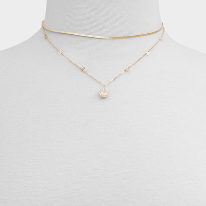 Teardrop Gold/Clear Multi Women's Necklaces - Necklace Aldo Gold/clear multi