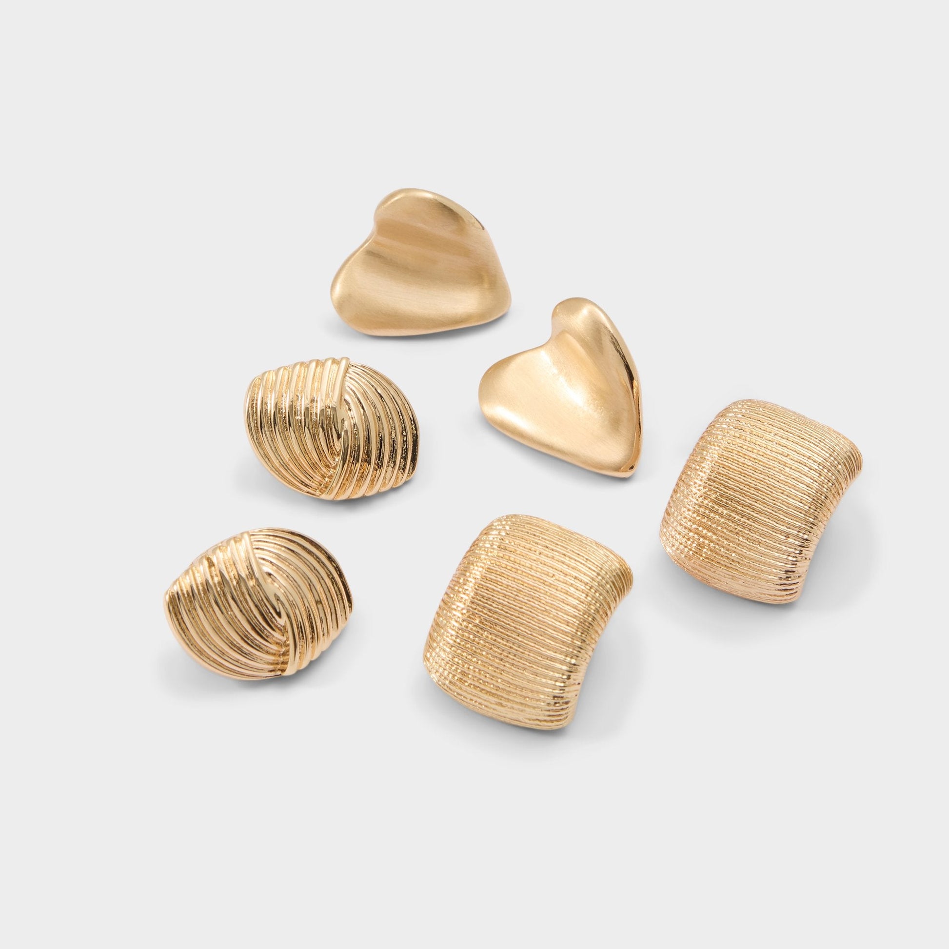 Buttons in Gold - Button earrings Aldo Gold