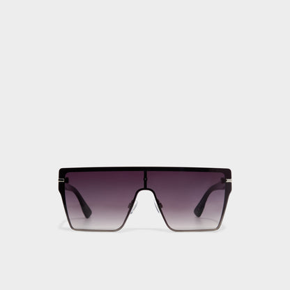 Gavenany Black/Silver Multi Women's Shield - Shield sunglasses Aldo Black/Silver Multi