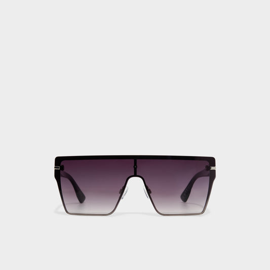 Gavenany Black/Silver Multi Women's Shield - Shield sunglasses Aldo Black/Silver Multi