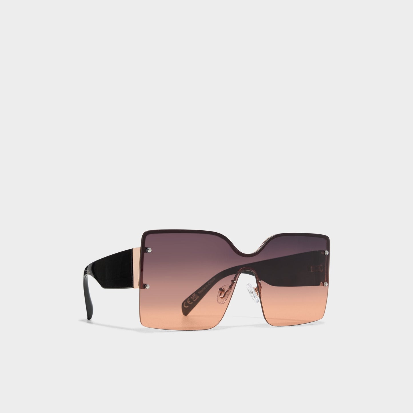 Lalaendrax Black/Gold Multi Women's Square - Square sunglasses Aldo Black/Gold Multi