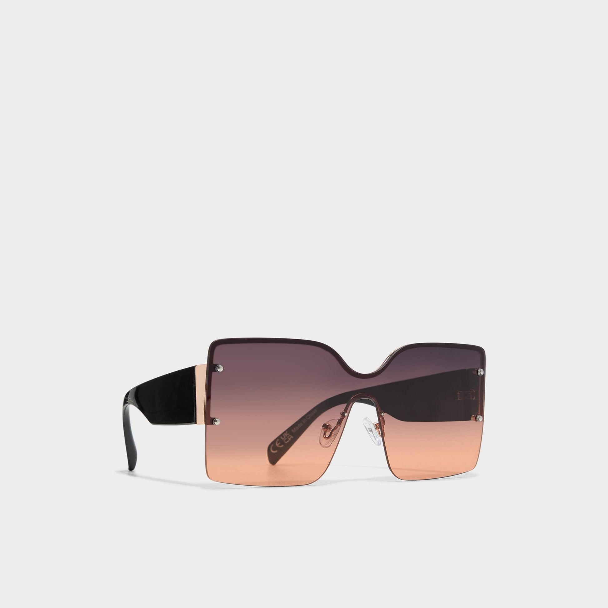 Lalaendrax Black/Gold Multi Women's Square - Square sunglasses Aldo Black/Gold Multi