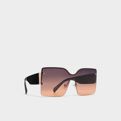 Lalaendrax Black/Gold Multi Women's Square - Square sunglasses Aldo Black/Gold Multi