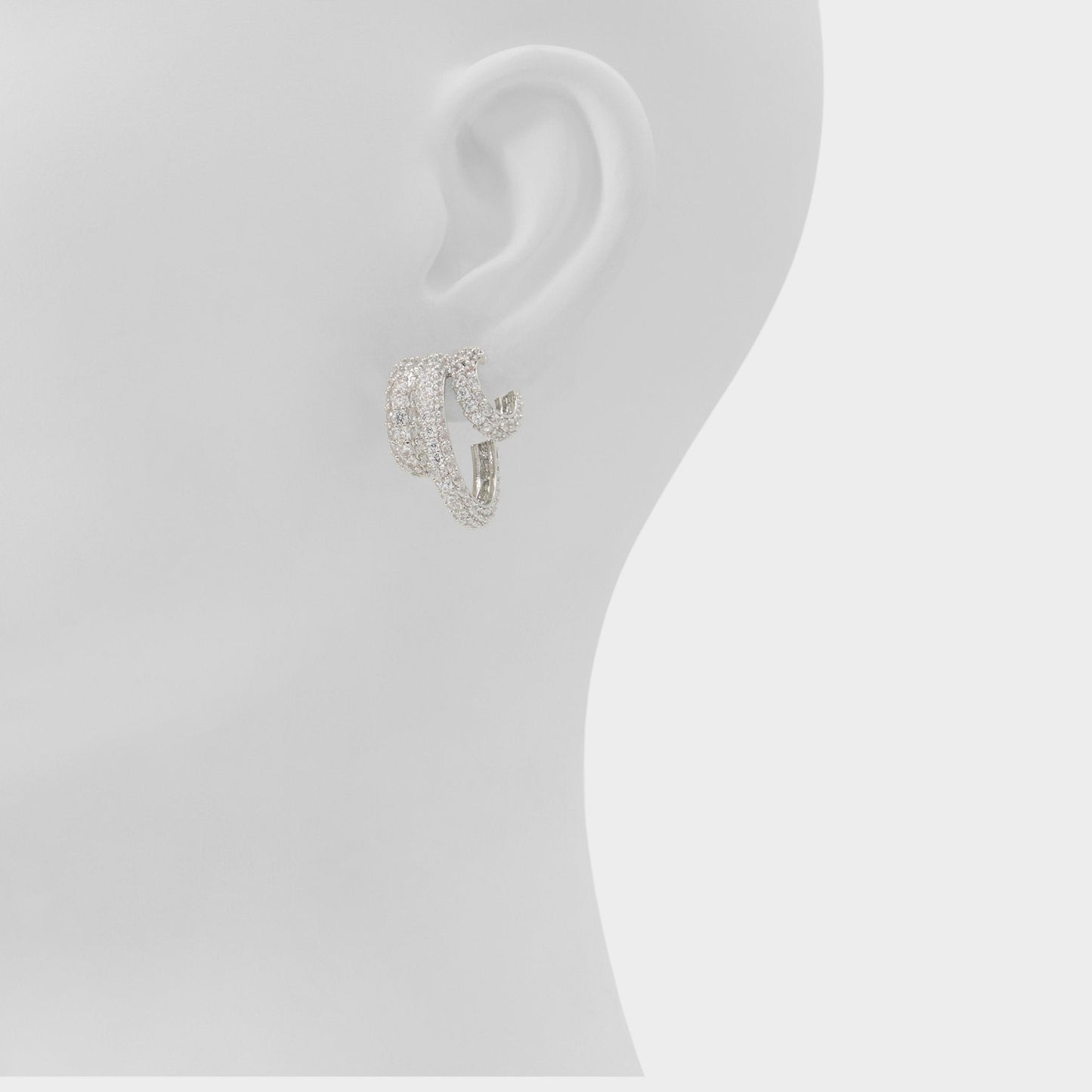 Glitzys in Silver Clear Multi - Hoop earrings Aldo Silver/clear multi