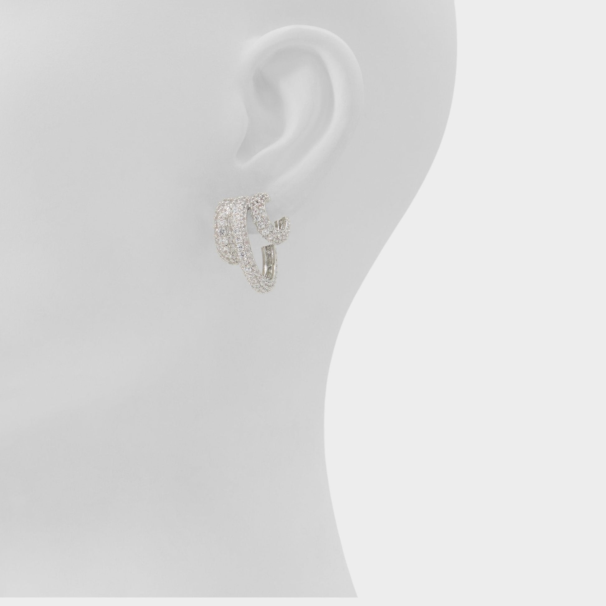 Glitzys in Silver Clear Multi - Hoop earrings Aldo Silver/clear multi