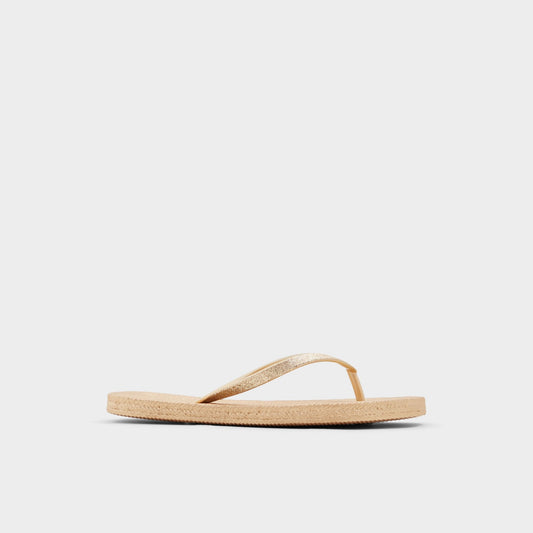 Aloomba Gold Women's Flats - Flip flop Aldo Gold