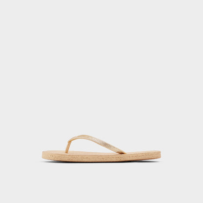 Aloomba Gold Women's Flats - Flip flop Aldo Gold