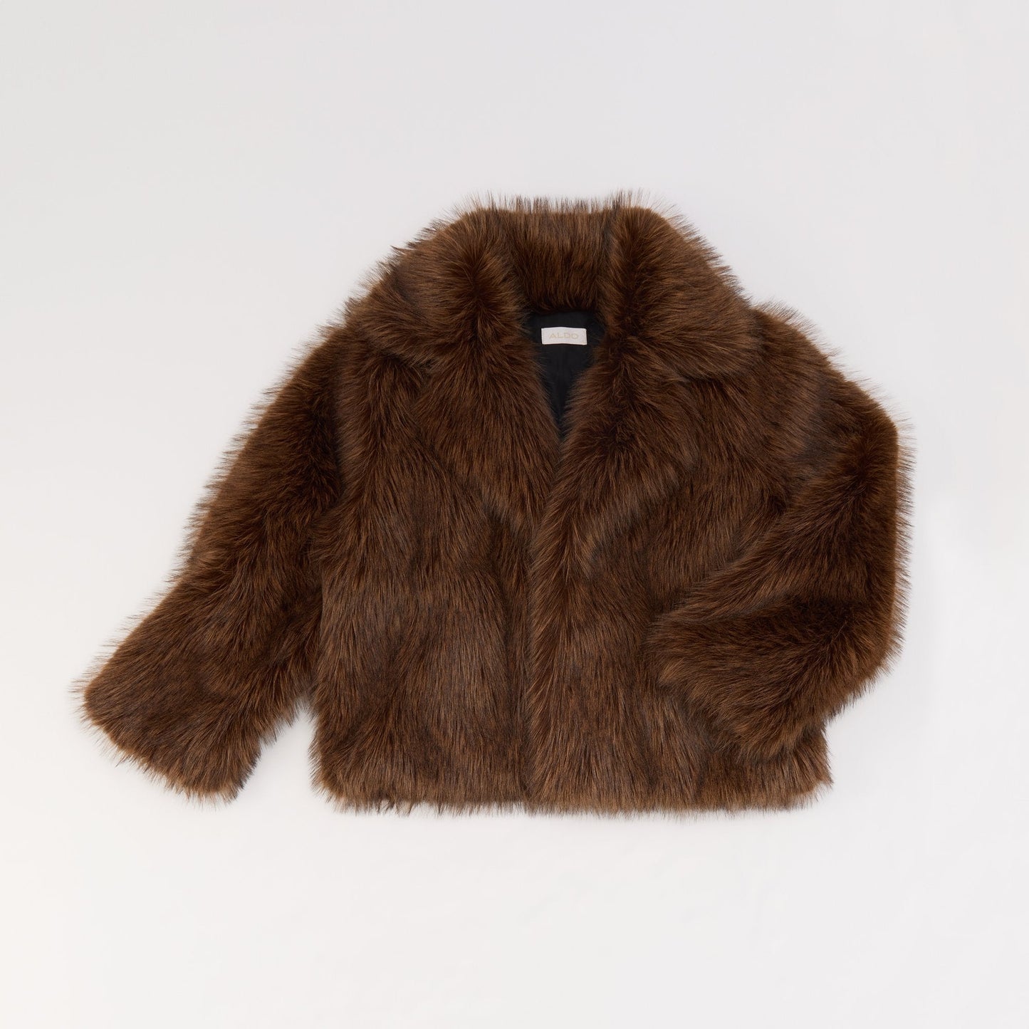 Hazella in Brown - Faux fur jacket Aldo Brown