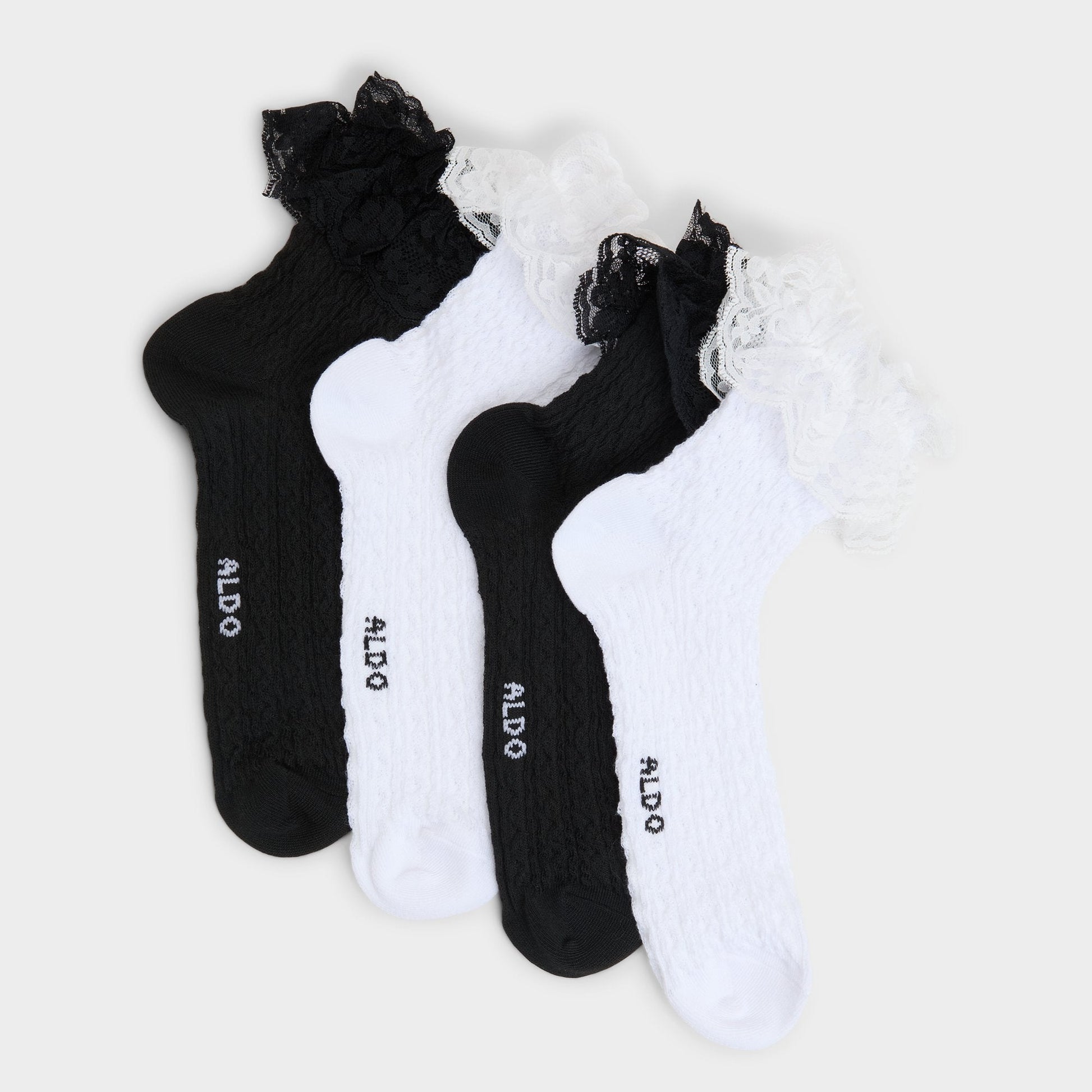 Lacefrills White Women's Socks - Socks Aldo White