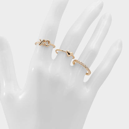 Sweetyheart Gold/Clear Multi Women's Cubic Zirconia - Ring Aldo Gold/Clear Multi