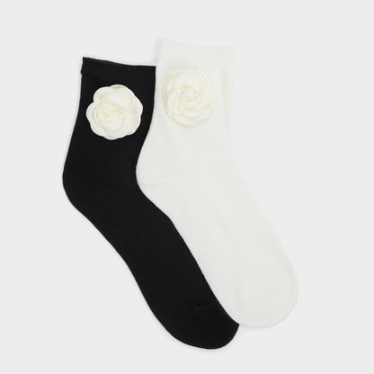 Rosettesocks Black/White Women's Socks - Socks Aldo Black/White