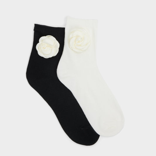 Rosettesocks Black/White Women's Socks - Socks Aldo Black/White