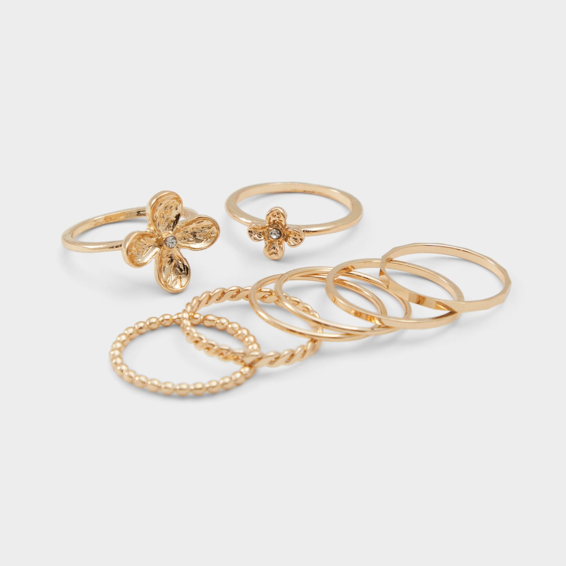 Kiliwiel Gold/Clear Multi Women's Rings - Multi finger rings Aldo Gold/Clear Multi
