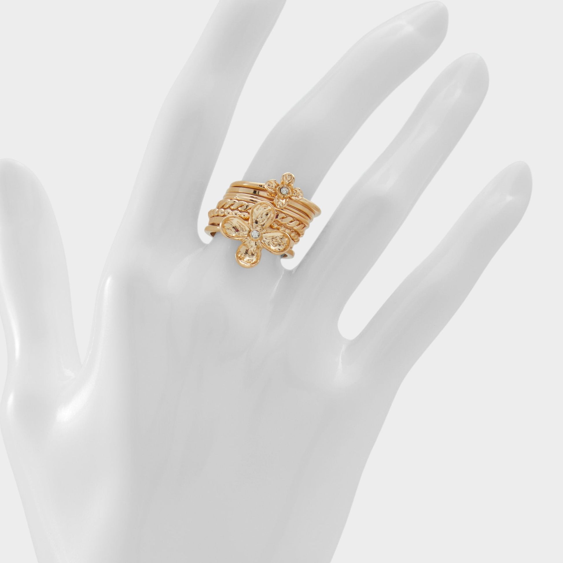 Kiliwiel Gold/Clear Multi Women's Rings - Multi finger rings Aldo Gold/Clear Multi