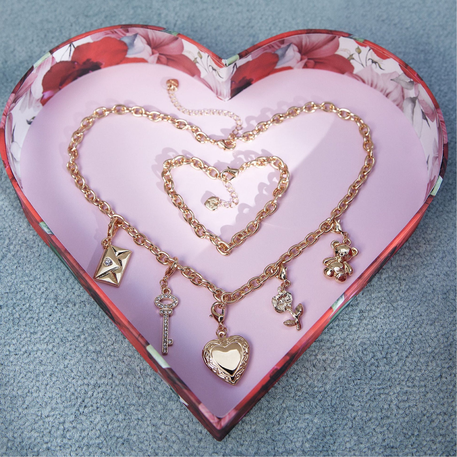 Bemyvalentine Gold/Clear Multi Women's Specialty - Necklace & bracelet set Aldo Gold/Clear Multi