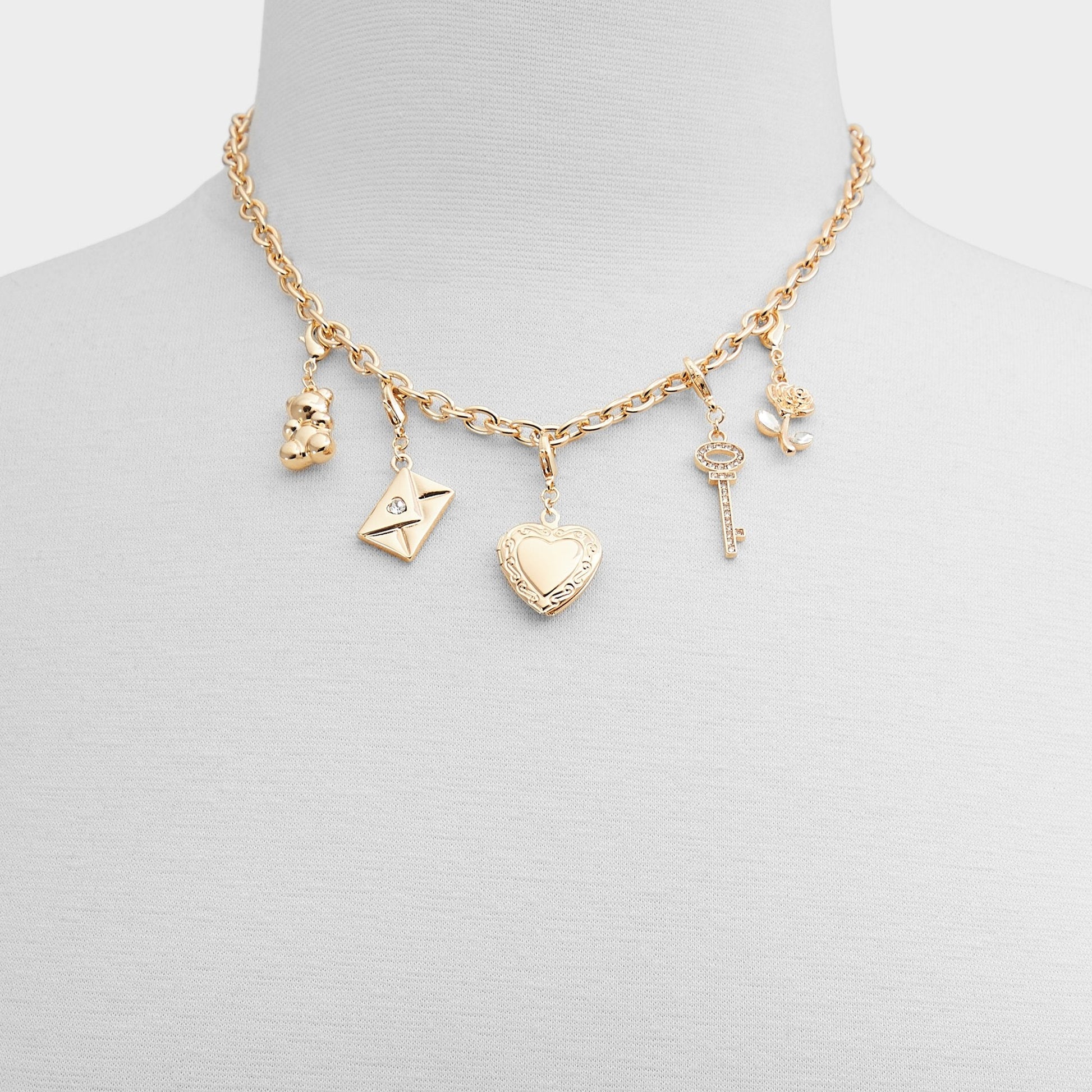 Bemyvalentine Gold/Clear Multi Women's Specialty - Necklace & bracelet set Aldo Gold/Clear Multi